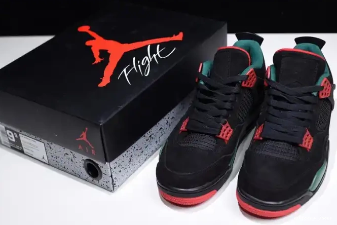 Rep Red Jordan NRG GUCC 4 Black Gorge Green-Varsity AQ3816-063 Air 0504